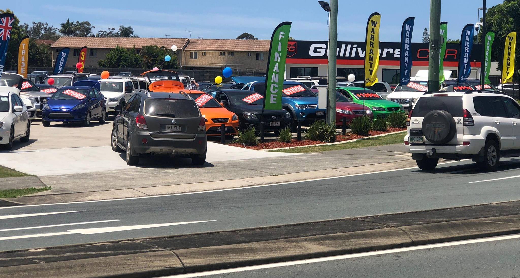 Gulliver's Cars lot in Brisbane